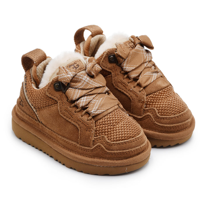 Sneakers UGG Bambini Lowmel Street Pelle Scamosciata Chestnut