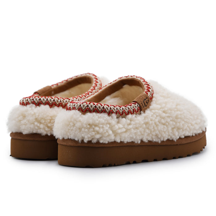 Sabot UGG Donna Tasman Maxi Curly In Natural Bianco Stile Chic