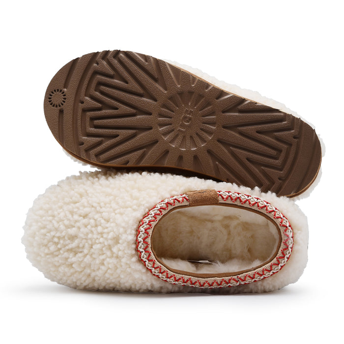 Sabot UGG Donna Tasman Maxi Curly In Natural Bianco Stile Chic