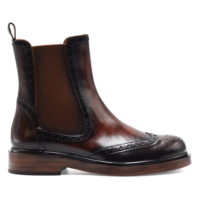 Stivaletti Beatles Donna Pons Quintana Seli Ebano Legno Sfumato