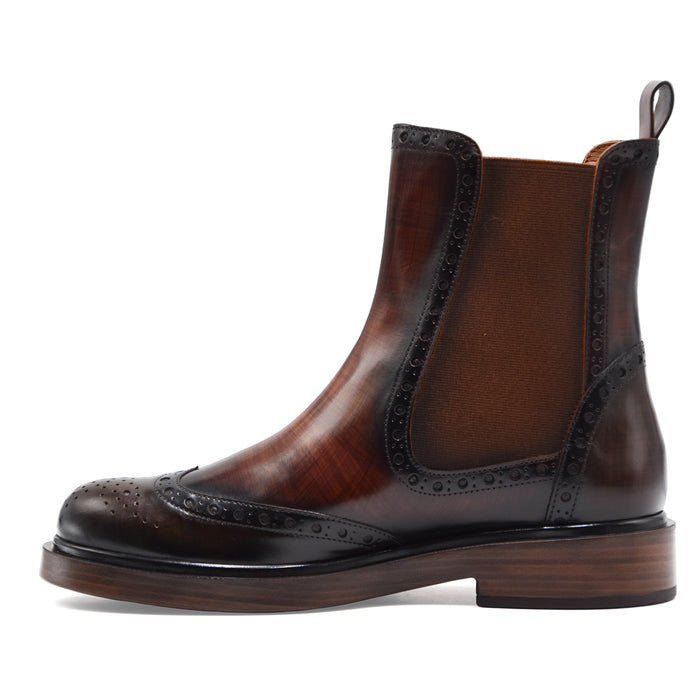 Stivaletti Beatles Donna Pons Quintana Seli Ebano Legno Sfumato