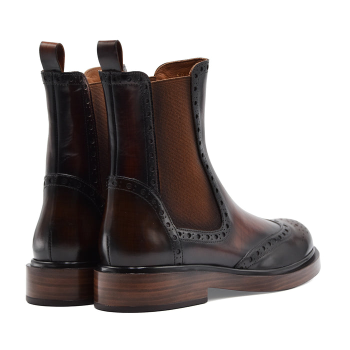 Stivaletti Beatles Donna Pons Quintana Seli Ebano Legno Sfumato