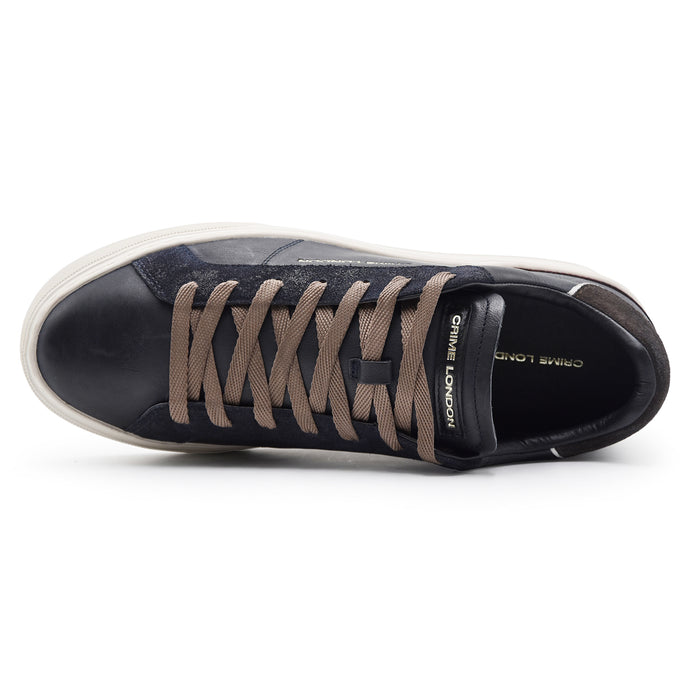 Sneakers Uomo Crime London Blade Deep Royal Pelle Grigio Nera