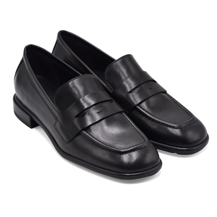 Mocassini Donna Pons Quintana Nero Con Lavorazione Artigianale