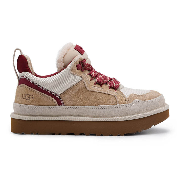 Sneakers UGG Lowmel Uomo Driftwood Beige Biking Red Versatile