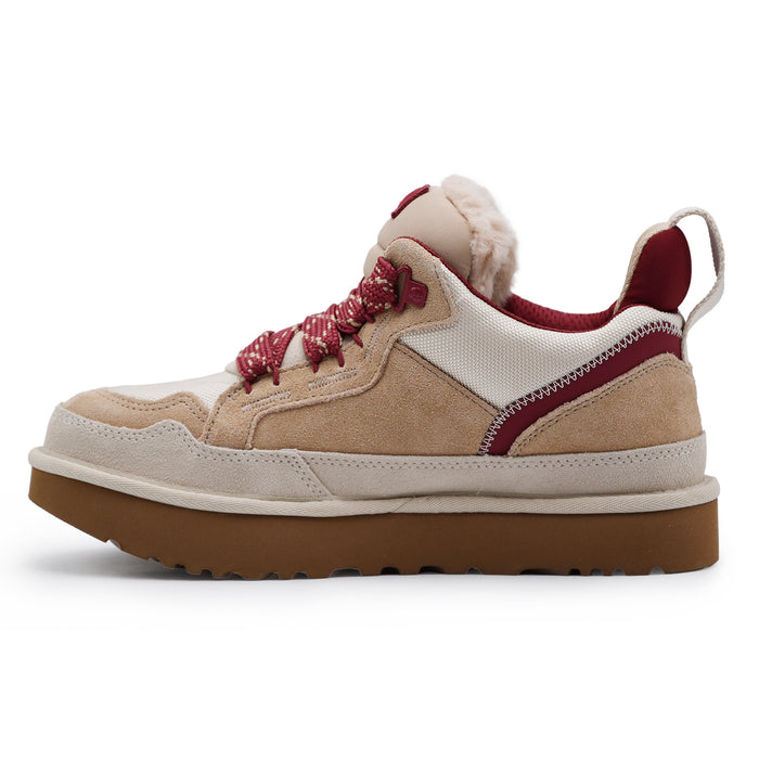 Sneakers UGG Lowmel Uomo Driftwood Beige Biking Red Versatile