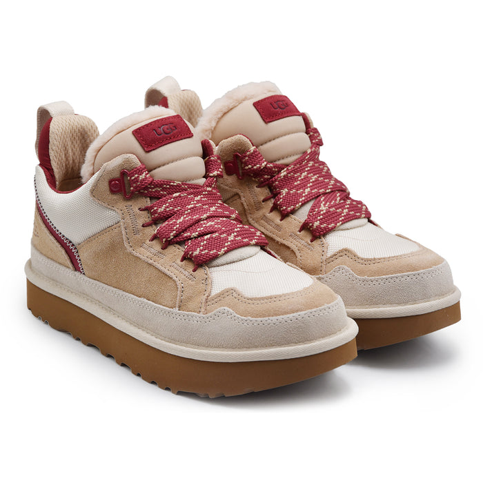 Sneakers UGG Lowmel Uomo Driftwood Beige Biking Red Versatile