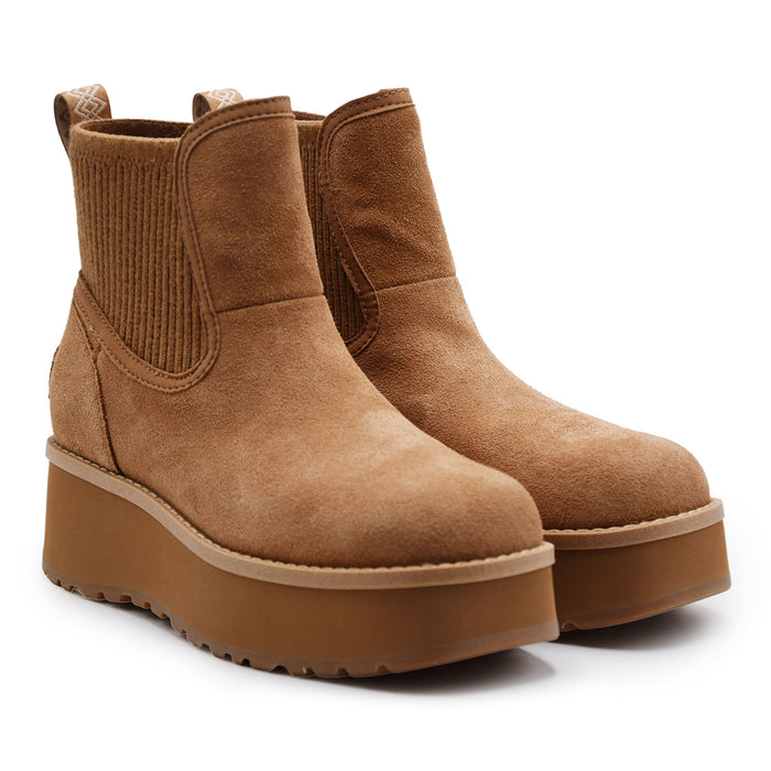 Stivaletti UGG Donna Chelsea Cityfunc Chestnut Design Pull-On