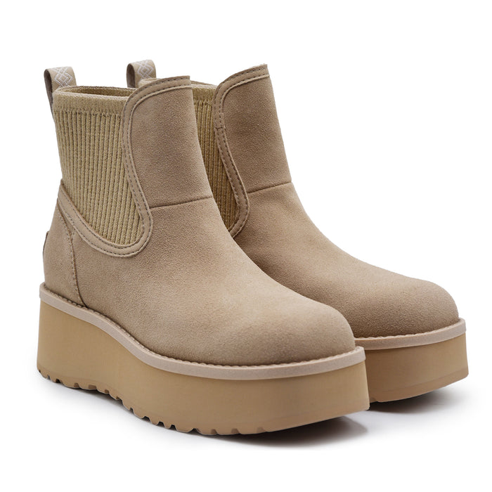 Stivaletti UGG Donna Chelsea Mod Cityfunc Suede Mustard Seed