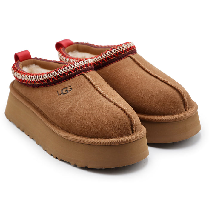 Sabot UGG Tazz II Donna Chestnut Bordo Con Intreccio UGGbraid