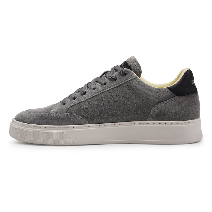 Sneakers Crime London Uomo Eclipse Grigio Camoscio Logo Laterale