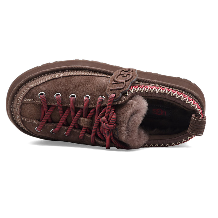 Allacciata Ugg Heritage Platform Donna Burnt Cedar Testa Moro