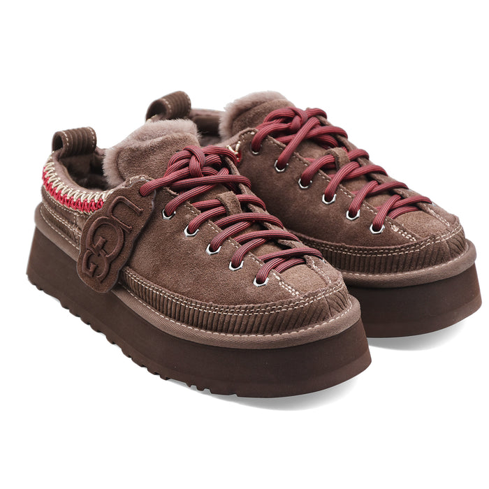Allacciata Ugg Heritage Platform Donna Burnt Cedar Testa Moro