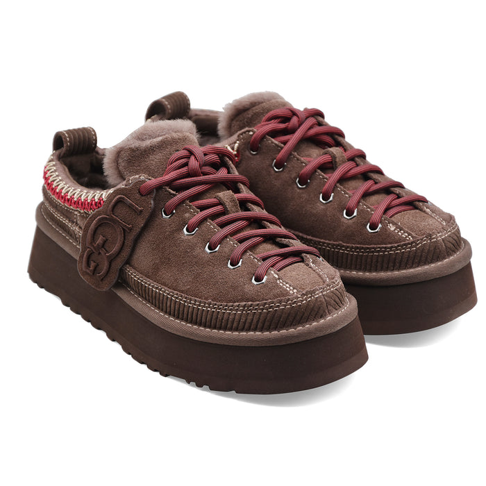 Allacciata Ugg Heritage Platform Donna Burnt Cedar Testa Moro