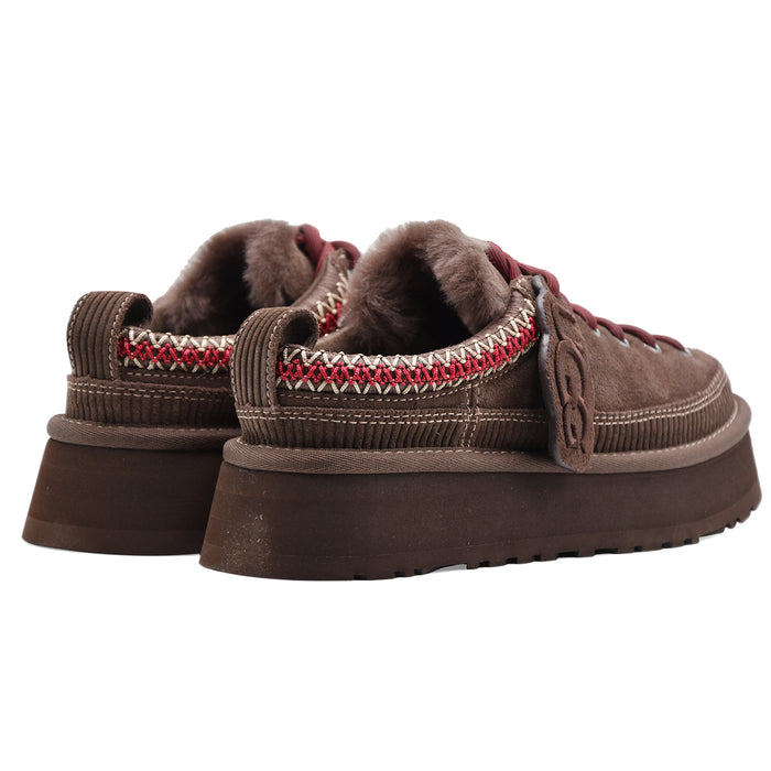 Allacciata Ugg Heritage Platform Donna Burnt Cedar Testa Moro