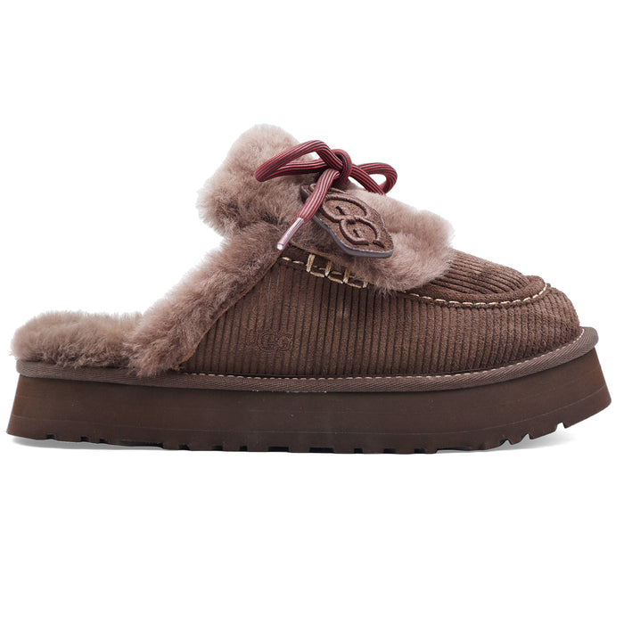 Sabot Ugg Disquette Heritage Donna Camoscio Marrone Burnt Cedar