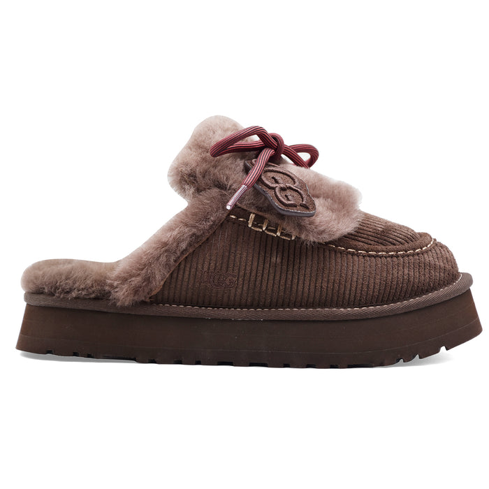 Sabot Ugg Disquette Heritage Donna Camoscio Marrone Burnt Cedar