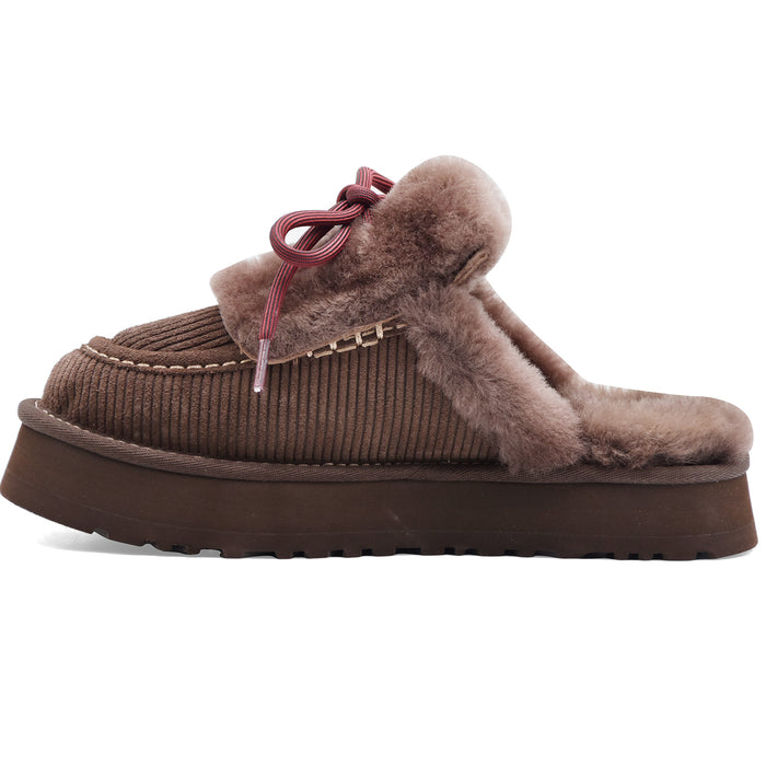 Sabot Ugg Disquette Heritage Donna Camoscio Marrone Burnt Cedar