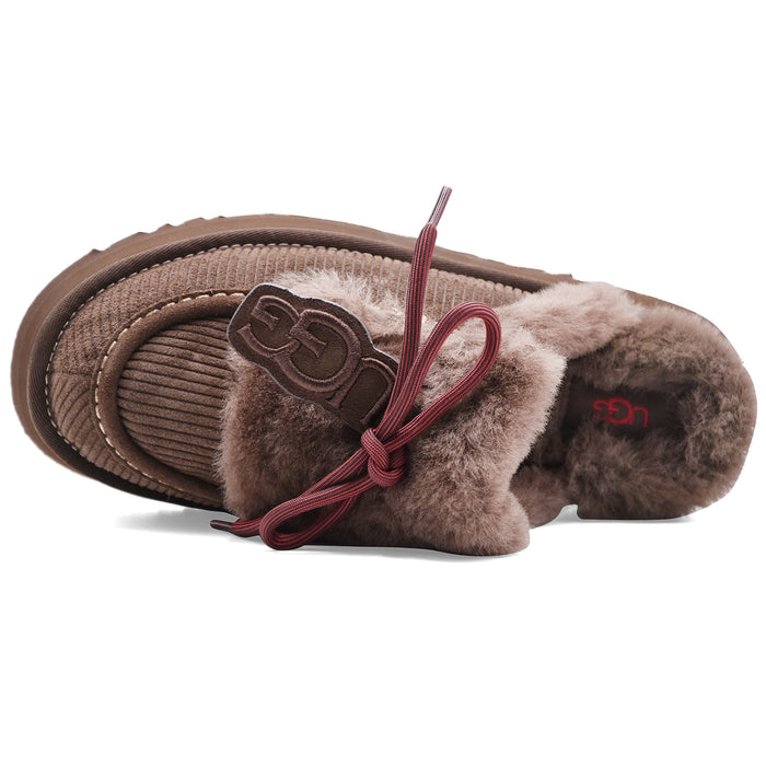 Sabot Ugg Disquette Heritage Donna Camoscio Marrone Burnt Cedar