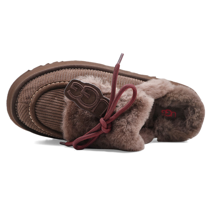 Sabot Ugg Disquette Heritage Donna Camoscio Marrone Burnt Cedar