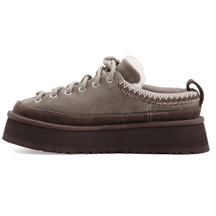 Allacciata Ugg Heritage Lace Up Donna Pelle Scamosciata Taupe