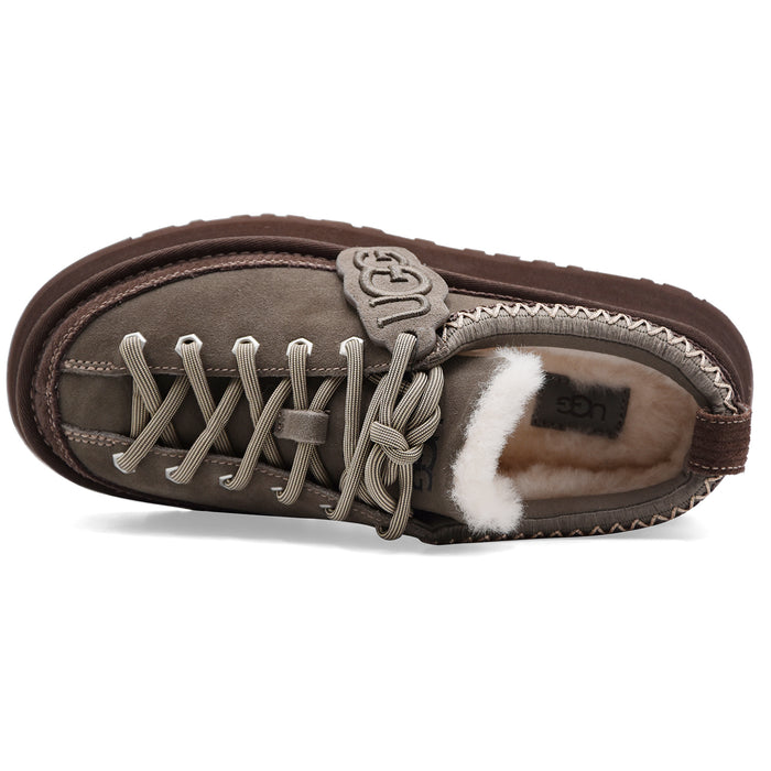Allacciata Ugg Heritage Lace Up Donna Pelle Scamosciata Taupe