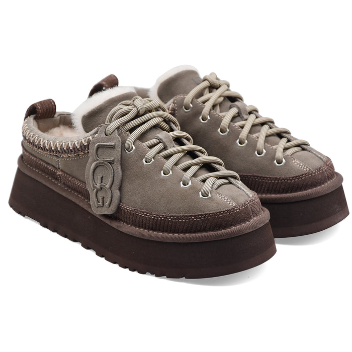 Allacciata Ugg Heritage Lace Up Donna Pelle Scamosciata Taupe