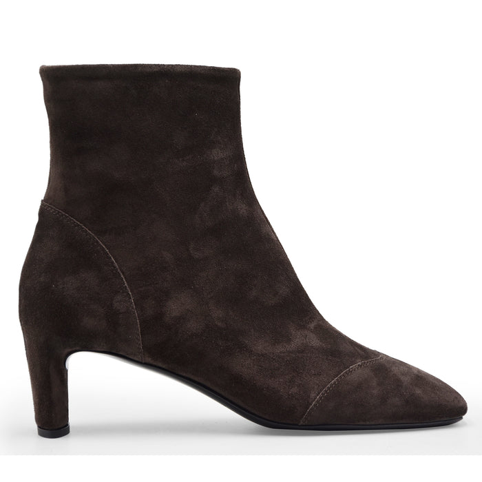 Del Carlo Stivaletti Donna Camoscio Marrone 11819 Made In Italy