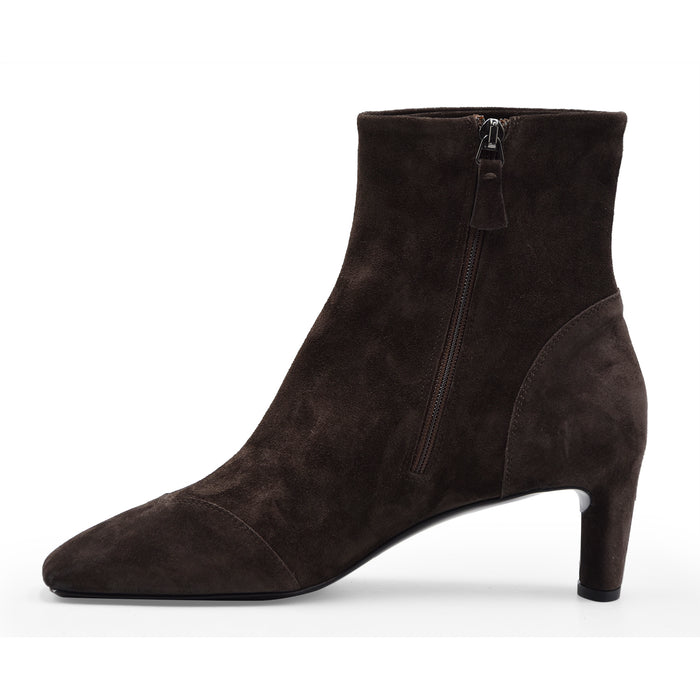 Del Carlo Stivaletti Donna Camoscio Marrone 11819 Made In Italy