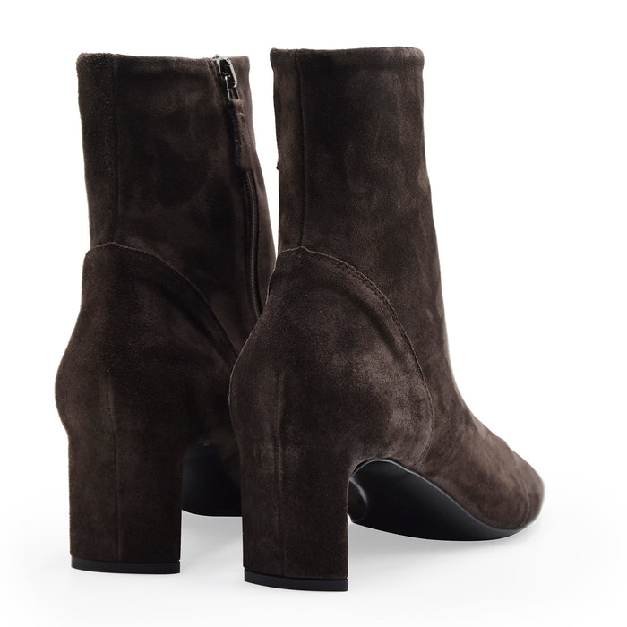 Del Carlo Stivaletti Donna Camoscio Marrone 11819 Made In Italy