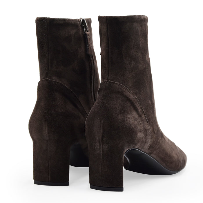 Del Carlo Stivaletti Donna Camoscio Marrone 11819 Made In Italy