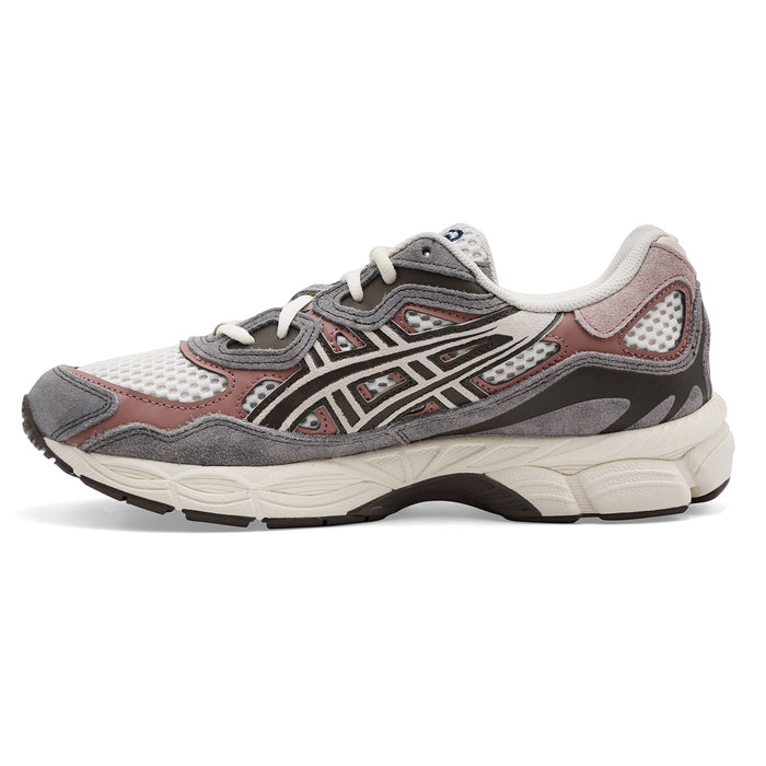 Sneakers Asics Uomo GEL-NYC In Camoscio Grigio E Tessuto Bianco