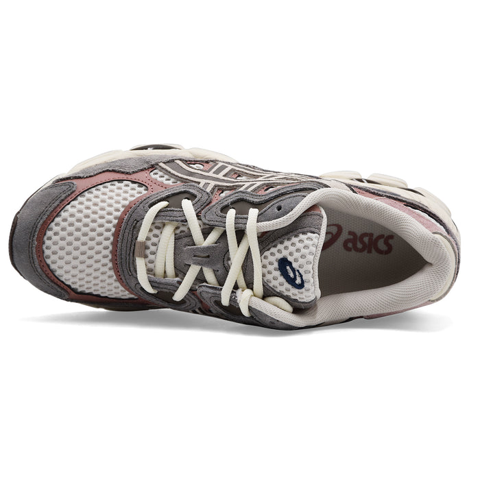 Sneakers Asics Uomo GEL-NYC In Camoscio Grigio E Tessuto Bianco