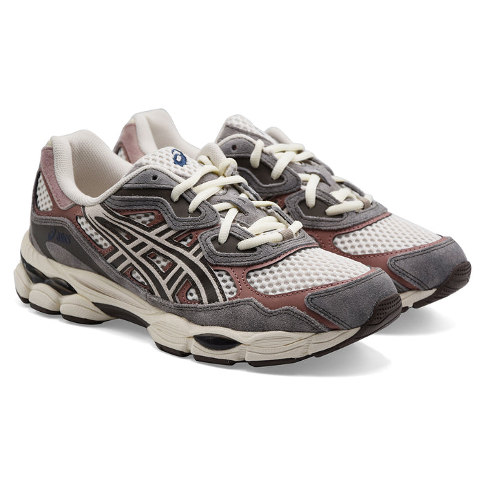 Sneakers Asics Uomo GEL-NYC In Camoscio Grigio E Tessuto Bianco