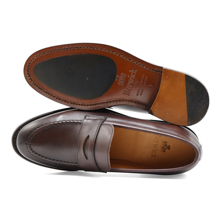 Mocassini Berwick 1707 Donna Testa Di Moro Vaschetta Frontale