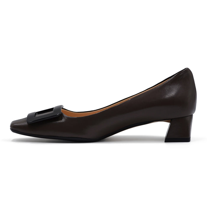 Décolleté Matteo Pitti Donna 1230 Metà Nero Metà Color Fango