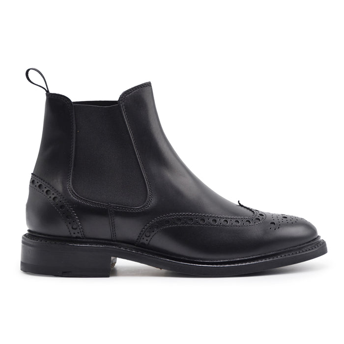 Stivaletti Chelsea Berwick 1707 Donna Nero In Pelle Spazzolata