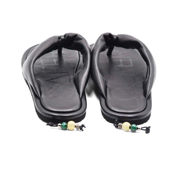 Sandali Infradito Loafer Filipa Donna Imbottita Nero Intenso