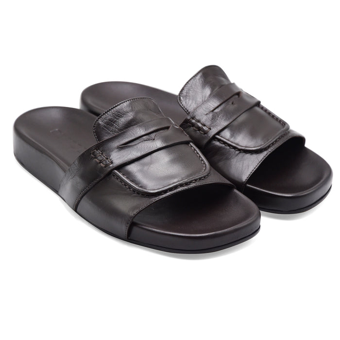 Sandali Design Mule Mocassino Donna Pomme D’Or Nero In Pelle