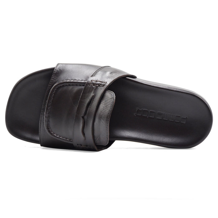 Sandali Design Mule Mocassino Donna Pomme D’Or Nero In Pelle