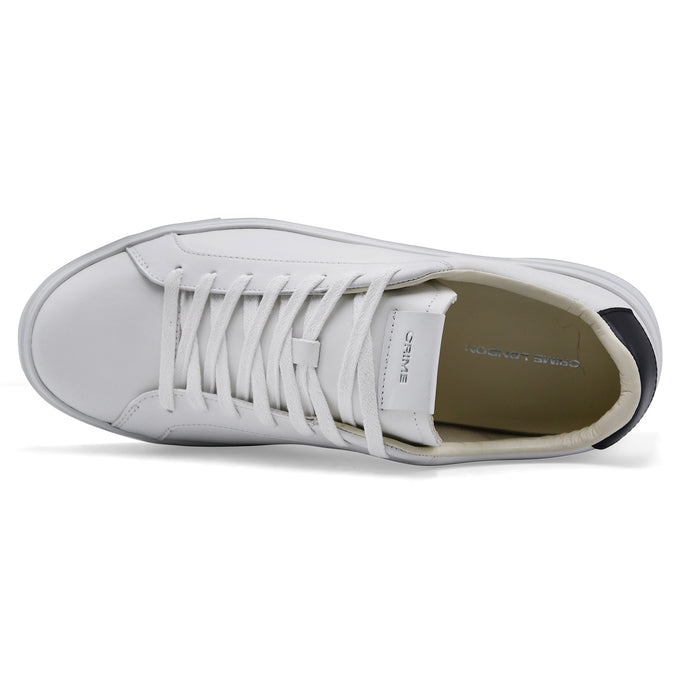 Men's Crime London Extralight Sneakers White Black Made In Italy