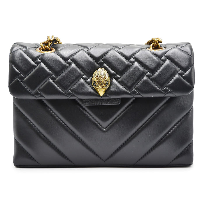 Borsa Kurt Geiger London Donna Nero Kensington Stile Iconico