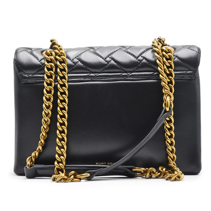 Borsa Kurt Geiger London Donna Nero Kensington Stile Iconico