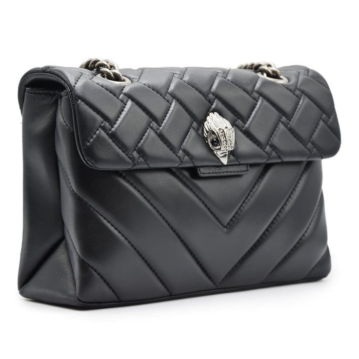 Borsa Donna Kurt Geiger Kensington Nero Iconica Testa D’Aquila