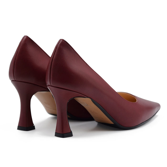 Décolleté Matteo Pitti Donna Bordeaux 1632 Pelle Made In Italy