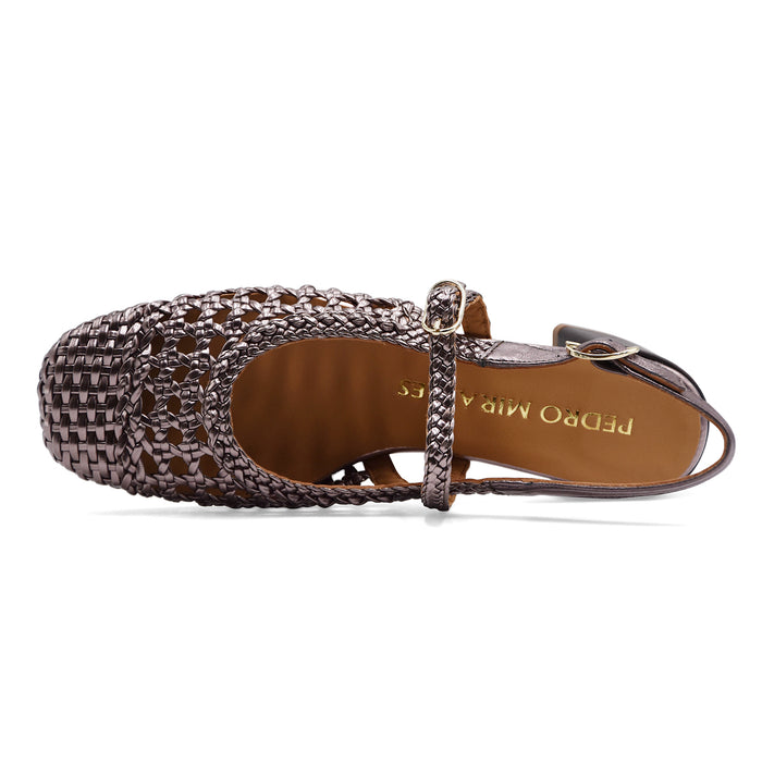 Chanel Pedro Miralles Donna In Pelle Intrecciata Testa Di Moro