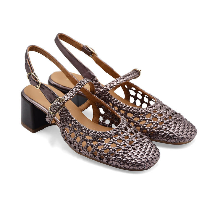 Chanel Pedro Miralles Donna In Pelle Intrecciata Testa Di Moro