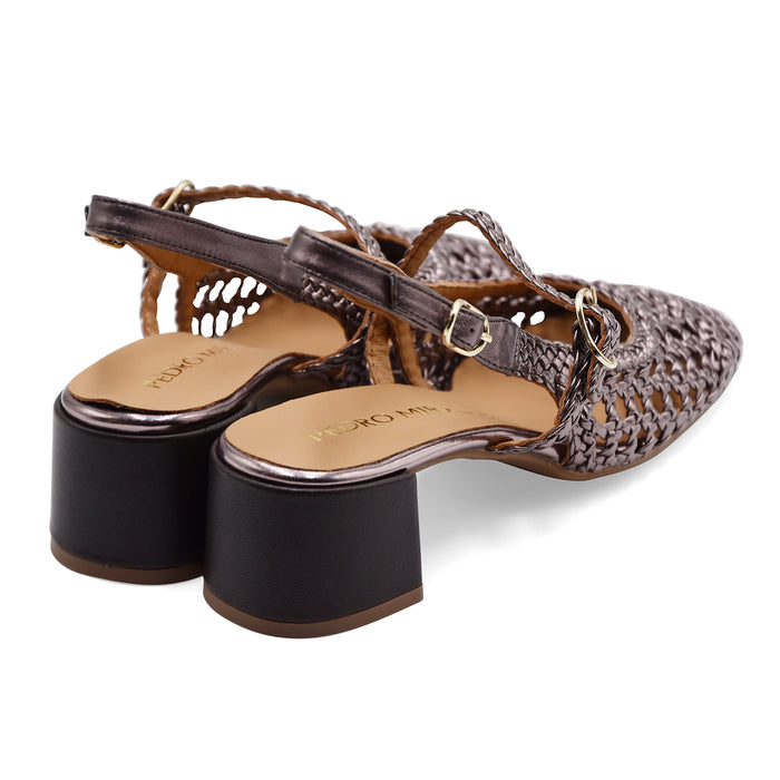 Chanel Pedro Miralles Donna In Pelle Intrecciata Testa Di Moro