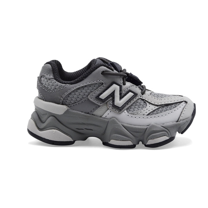 Sneakers Bambino New Balance 9060 Grigio Lacci Elastici Bungee