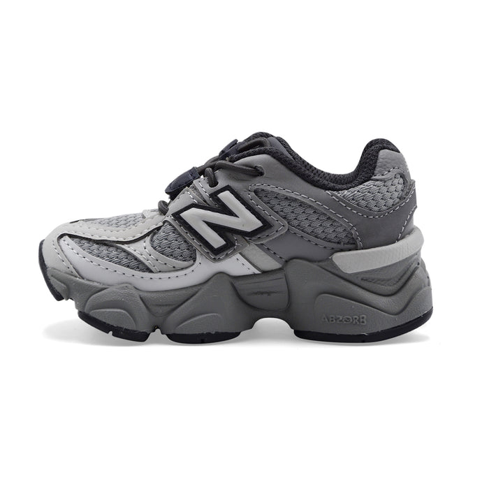 Sneakers Bambino New Balance 9060 Grigio Lacci Elastici Bungee